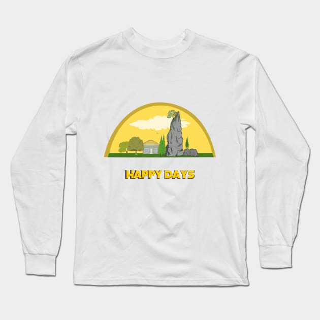 Happy days Long Sleeve T-Shirt by mypointink